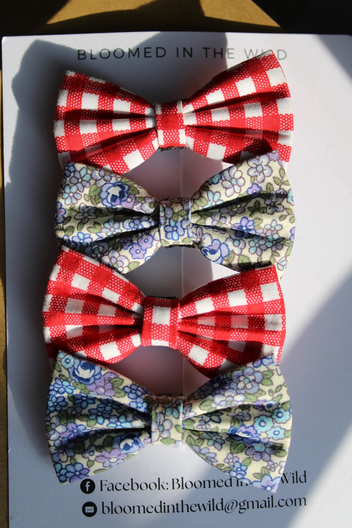 Couture Check & Bloom Bow