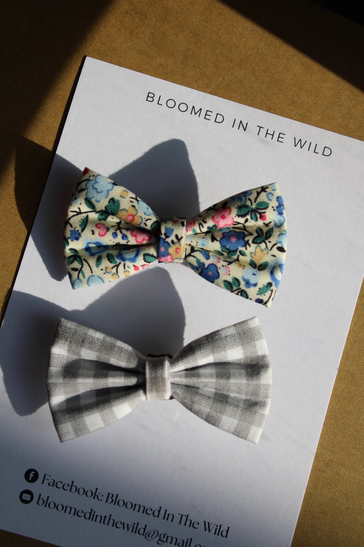 Couture Check & Bloom Bow