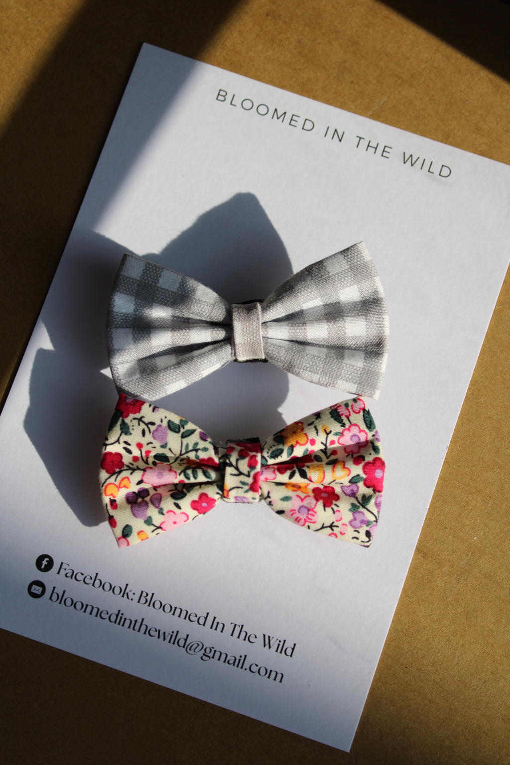 Couture Check & Bloom Bow
