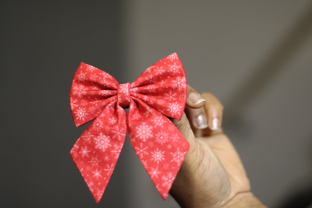 Pigtail perfection in crimson red