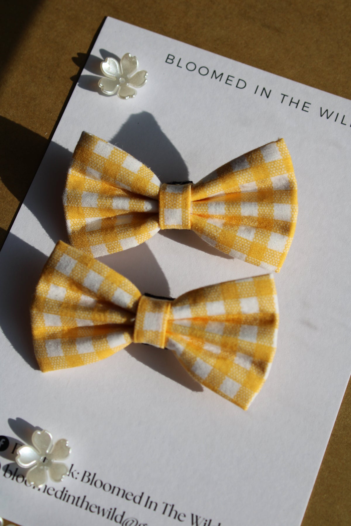 Couture Check & Bloom Bow