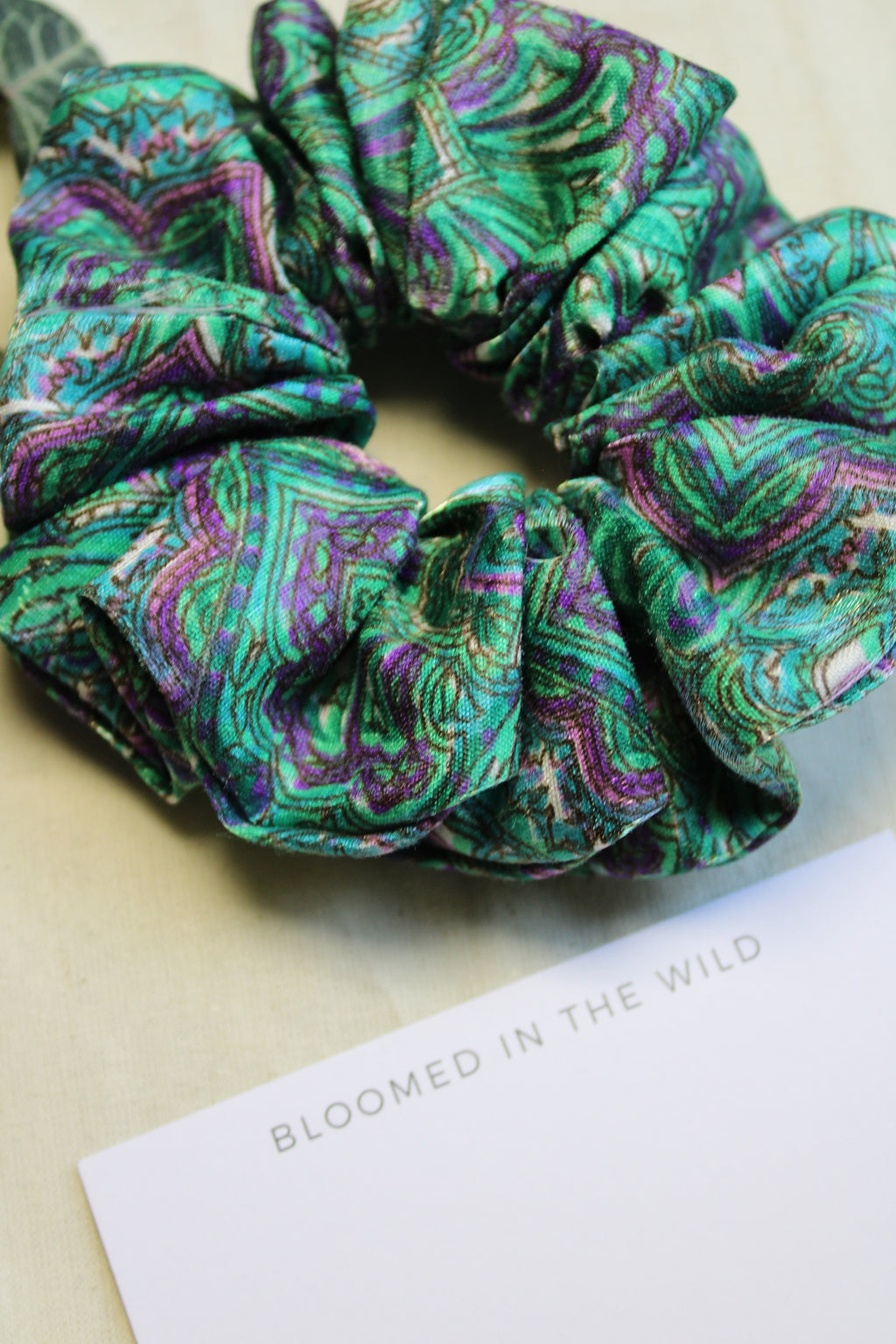 Vibrant Green Scrunchie