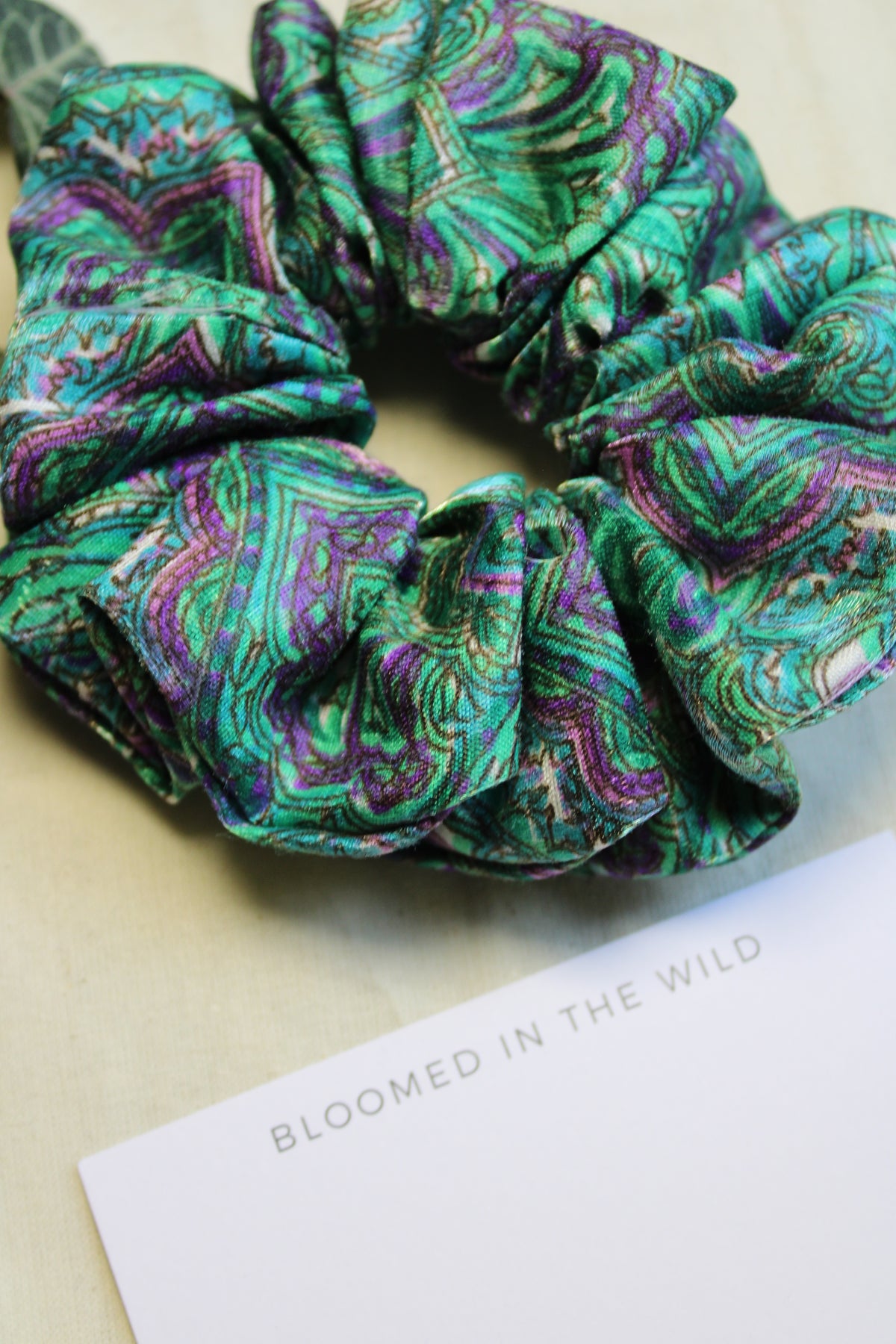 Vibrant Green Scrunchie