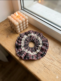 Brown - Lace Ruffle Scrunchie