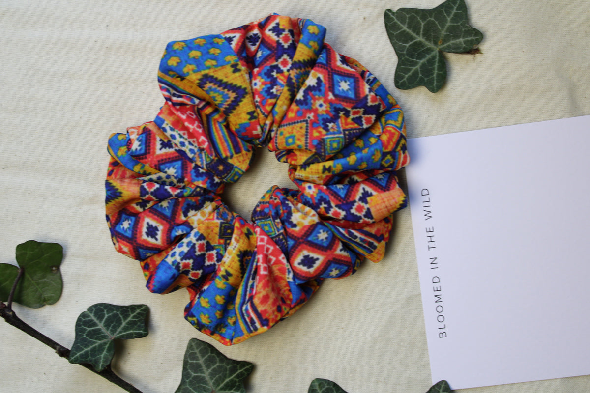 Happy Colourful Scrunchie