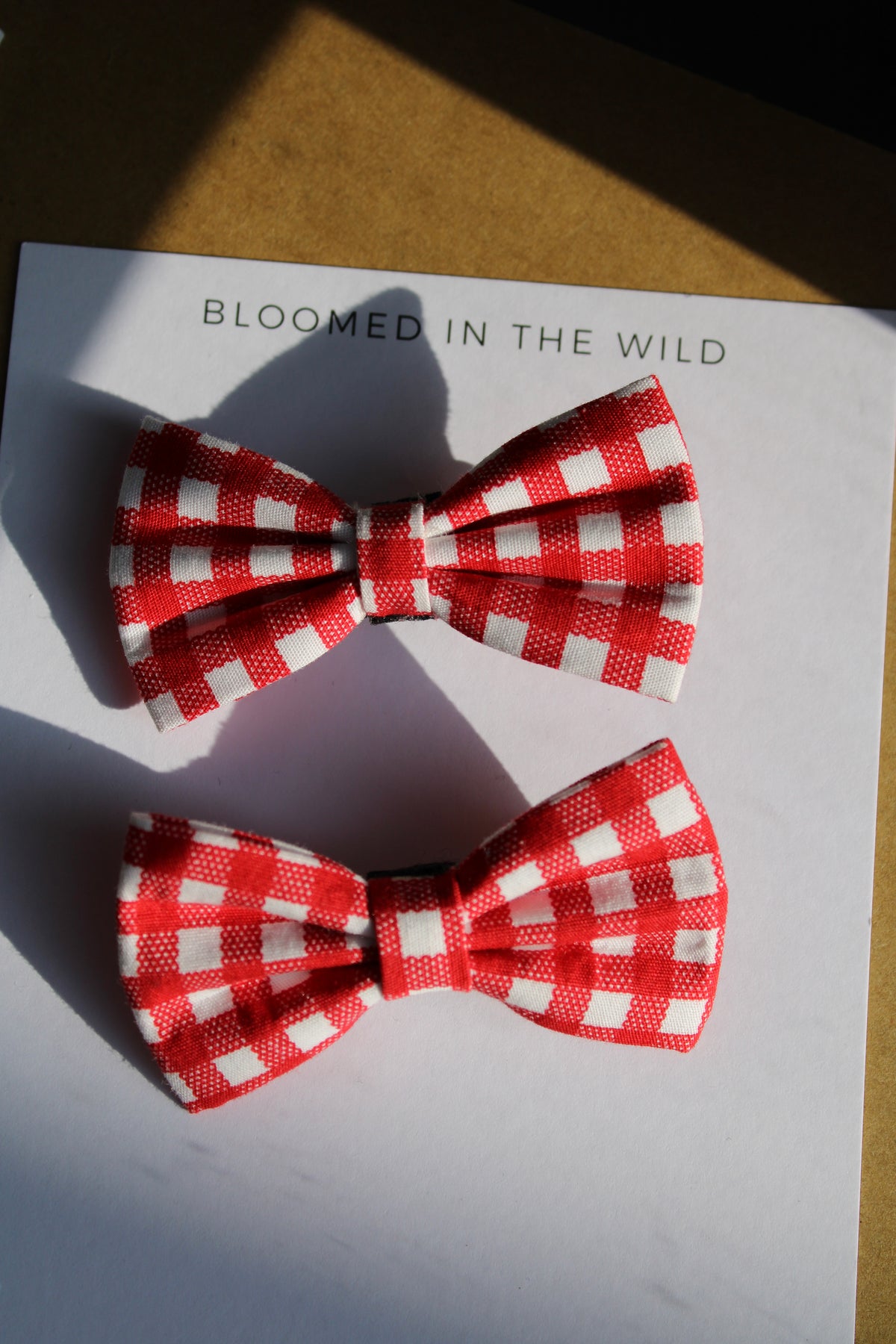 Couture Check & Bloom Bow