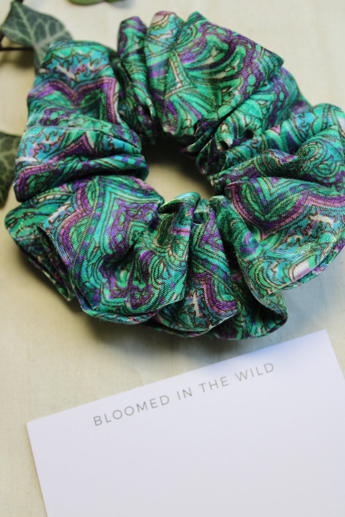Vibrant Green Scrunchie
