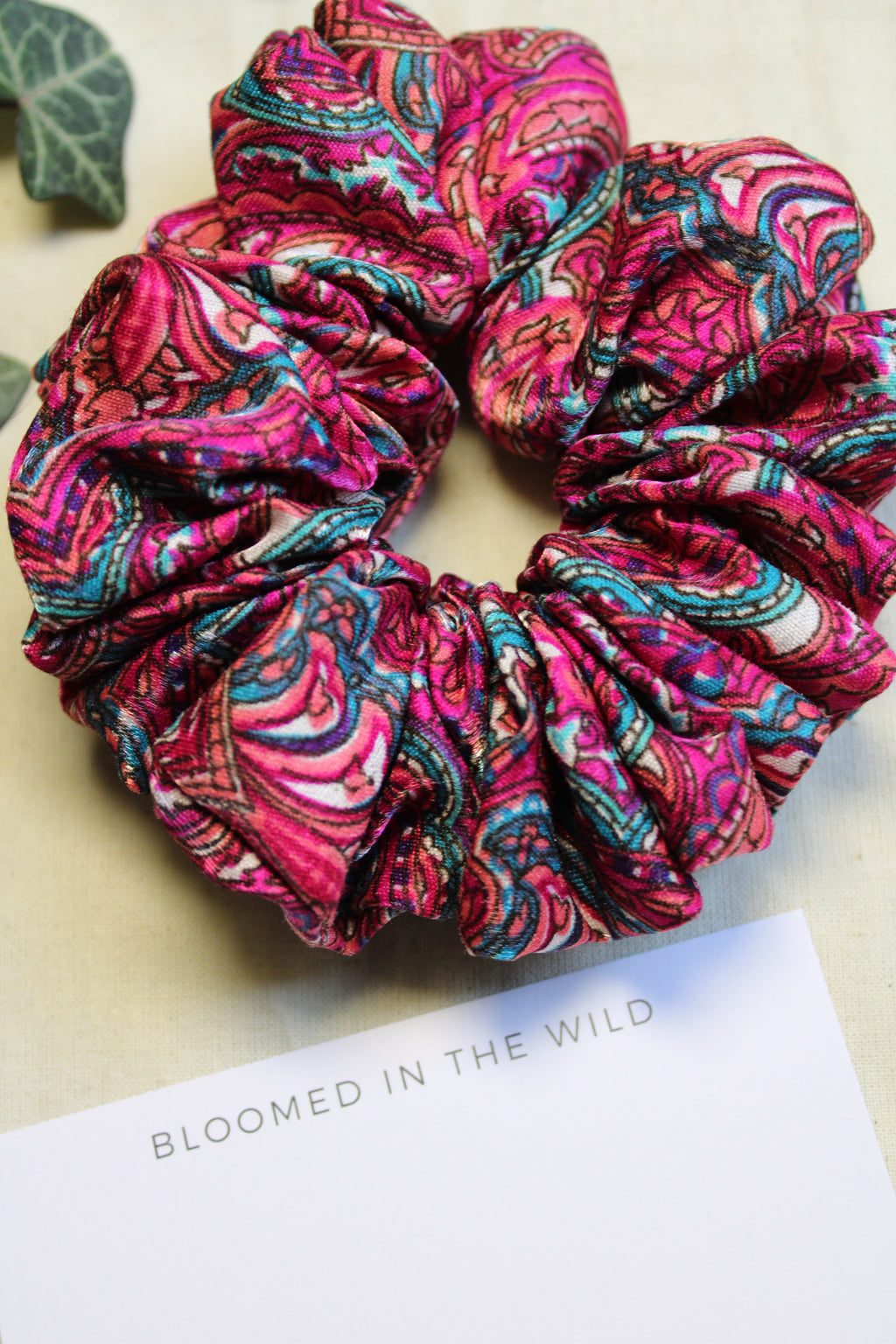 Vibrant pink Scrunchie