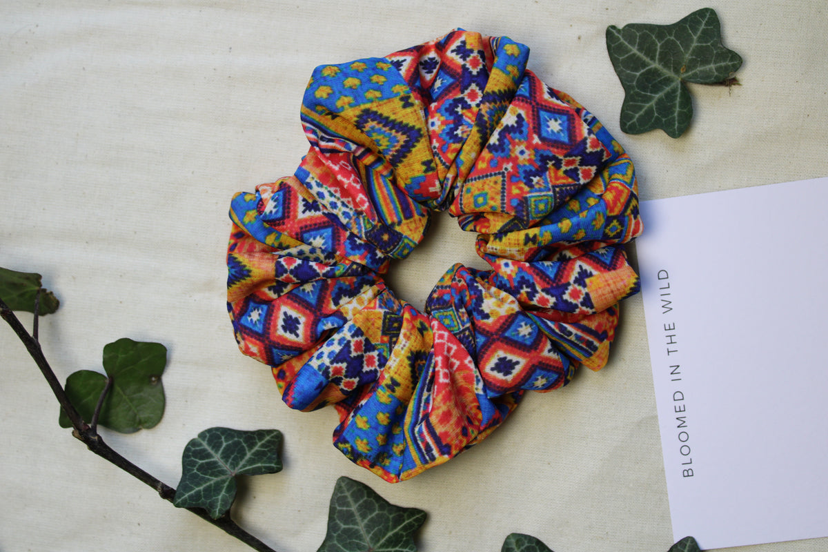 Happy Colourful Scrunchie