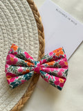 Floral Pink - Classic Bow